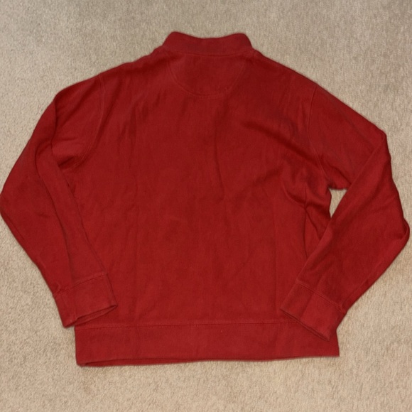 Lands End Men's Bedford Rib Quarter Zip Sweater - Picture 3 of 4